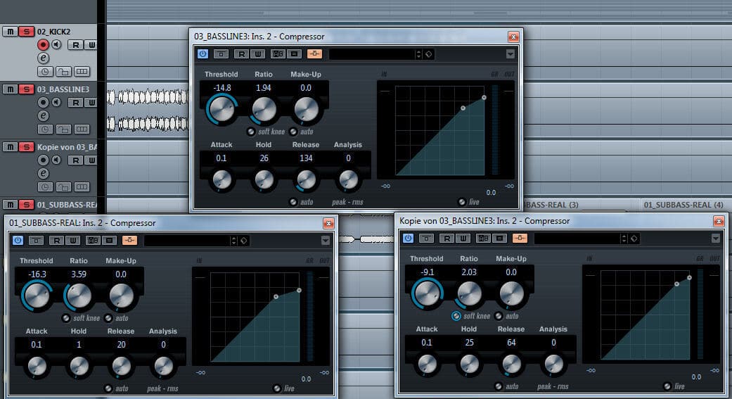 Side Chain Kompression Cubase