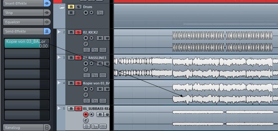 Sendeffekte Cubase
