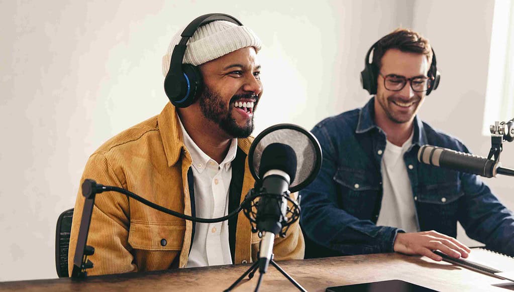 Podcast mit zwei Gästen