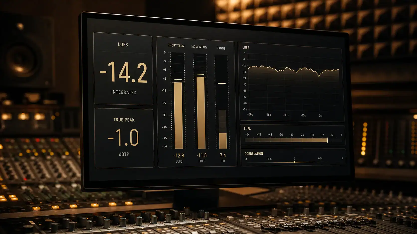 Loudness Meter online: LUFS, True Peak & Codec-Check