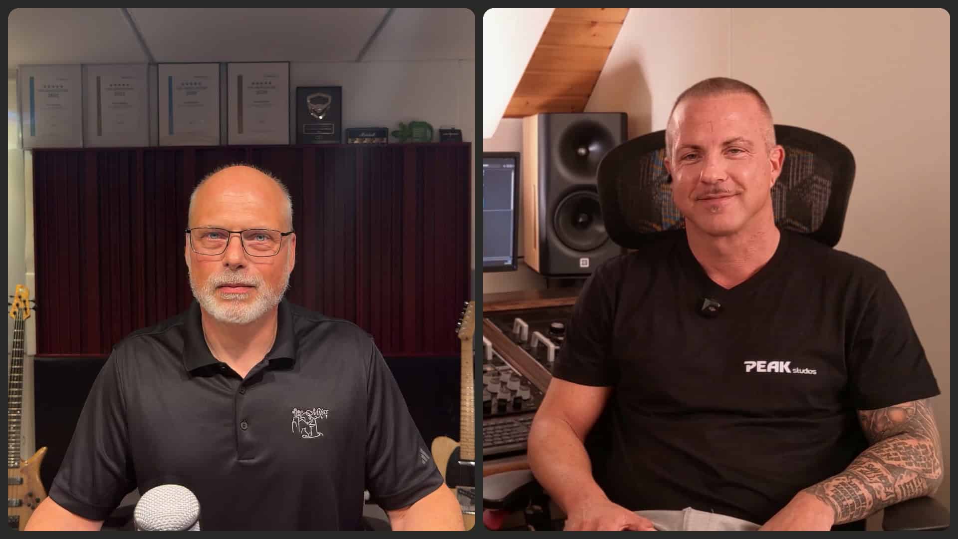 Zwei Mastering-Engineers im Splitscreen: Thom Wettstein in der Schweiz und Chris Jones in Würzburg